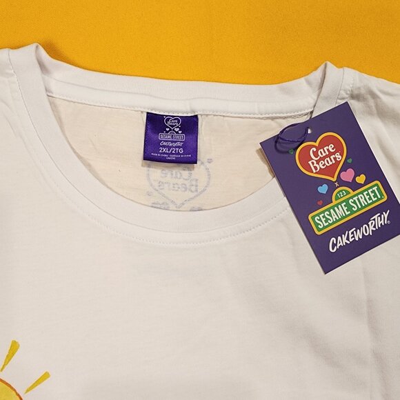 Cakeworthy Care Bears x Sesame Street Drop Sleeve Tee Shirt Unisex 2XL NEW - Picture 5 of 11